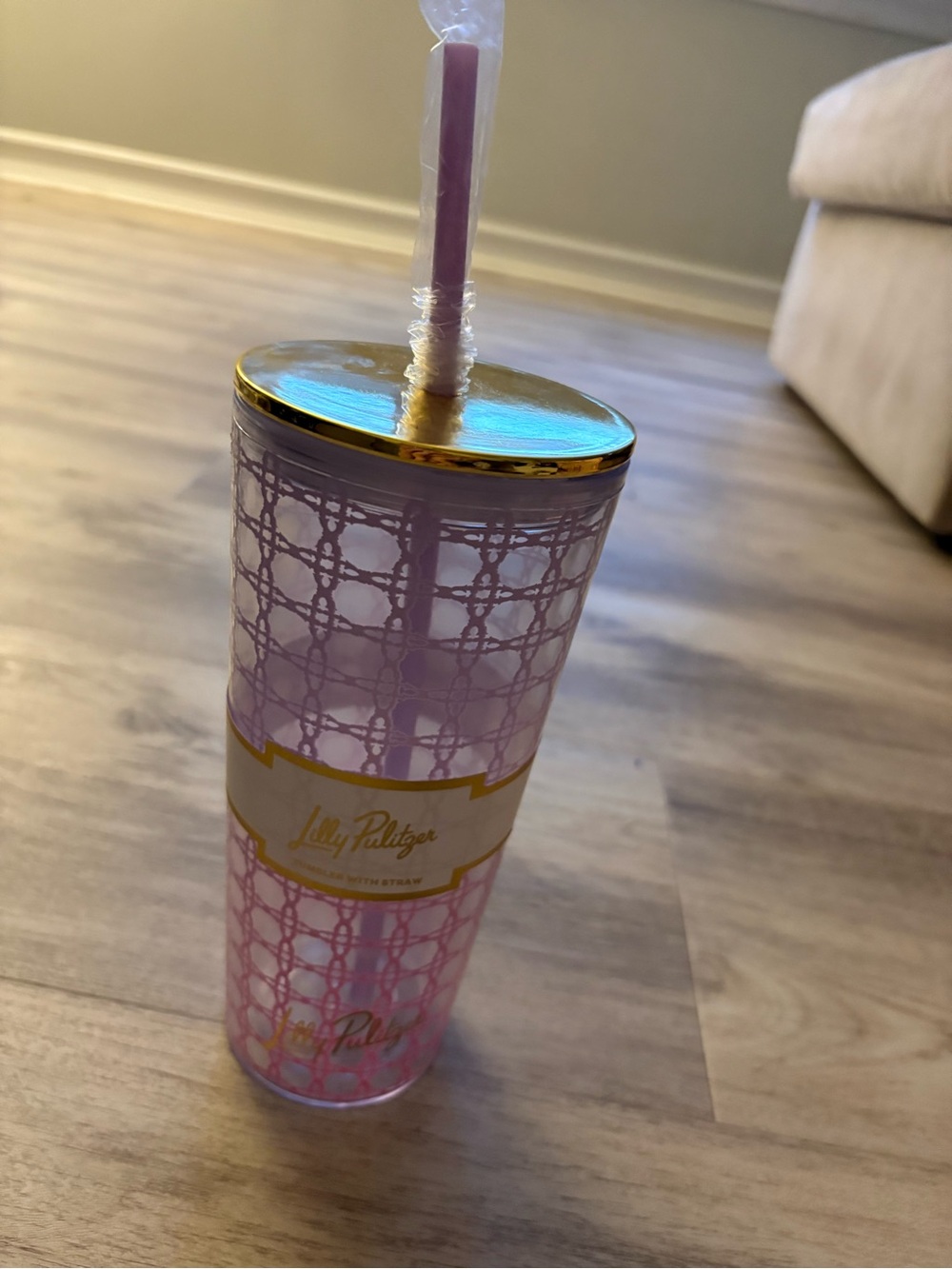 Lily Pulitzer Ombré Acrylic Tumbled Pink Purple Gradient NWT - Picture 2 of 4